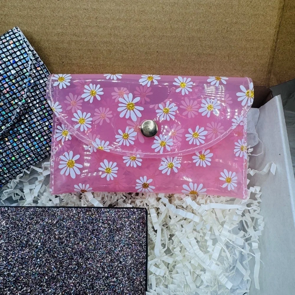 Women's Multi-Color Card Wallet Set 3 piece